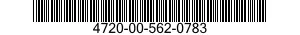 4720-00-562-0783  4720005620783 005620783