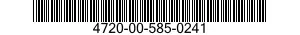 4720-00-585-0241  4720005850241 005850241