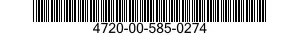 4720-00-585-0274  4720005850274 005850274