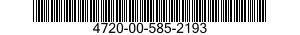 4720-00-585-2193  4720005852193 005852193