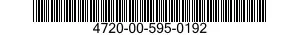 4720-00-595-0192  4720005950192 005950192