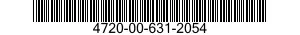 4720-00-631-2054  4720006312054 006312054