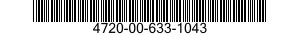 4720-00-633-1043  4720006331043 006331043