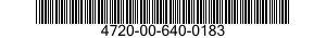 4720-00-640-0183  4720006400183 006400183