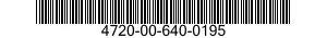 4720-00-640-0195  4720006400195 006400195