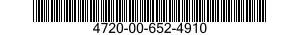 4720-00-652-4910  4720006524910 006524910
