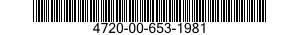 4720-00-653-1981  4720006531981 006531981