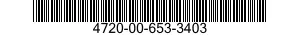 4720-00-653-3403  4720006533403 006533403