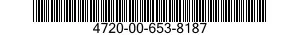 4720-00-653-8187  4720006538187 006538187