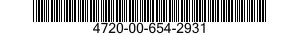 4720-00-654-2931  4720006542931 006542931