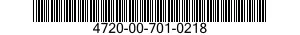 4720-00-701-0218  4720007010218 007010218