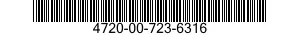 4720-00-723-6316  4720007236316 007236316