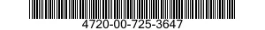 4720-00-725-3647  4720007253647 007253647