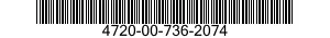 4720-00-736-2074  4720007362074 007362074