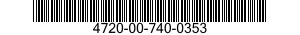 4720-00-740-0353  4720007400353 007400353