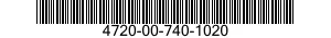 4720-00-740-1020  4720007401020 007401020