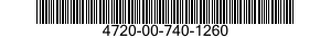4720-00-740-1260  4720007401260 007401260