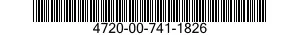 4720-00-741-1826  4720007411826 007411826