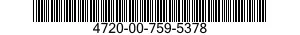 4720-00-759-5378  4720007595378 007595378