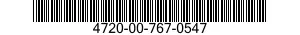 4720-00-767-0547  4720007670547 007670547