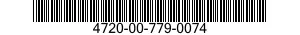 4720-00-779-0074  4720007790074 007790074