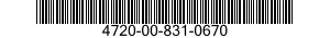 4720-00-831-0670  4720008310670 008310670