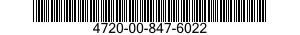 4720-00-847-6022  4720008476022 008476022