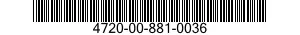 4720-00-881-0036  4720008810036 008810036