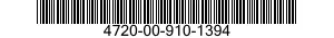 4720-00-910-1394  4720009101394 009101394