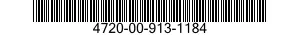 4720-00-913-1184  4720009131184 009131184