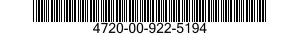 4720-00-922-5194  4720009225194 009225194