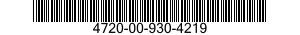 4720-00-930-4219  4720009304219 009304219
