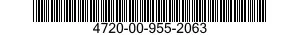 4720-00-955-2063  4720009552063 009552063