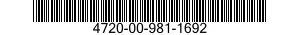 4720-00-981-1692  4720009811692 009811692