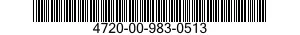 4720-00-983-0513  4720009830513 009830513