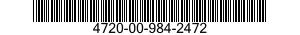 4720-00-984-2472  4720009842472 009842472