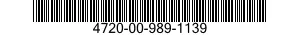 4720-00-989-1139  4720009891139 009891139