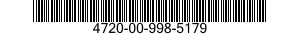 4720-00-998-5179  4720009985179 009985179