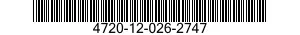 4720-12-026-2747  4720120262747 120262747