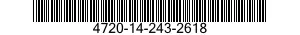 4720-14-243-2618  4720142432618 142432618