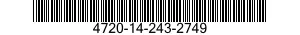 4720-14-243-2749  4720142432749 142432749