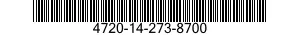 4720-14-273-8700  4720142738700 142738700