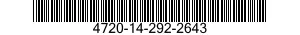 4720-14-292-2643  4720142922643 142922643