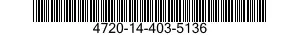 4720-14-403-5136 HOSE ASSEMBLY,METALLIC 4720144035136 144035136