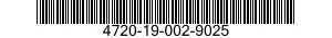 4720-19-002-9025 HOSE ASSEMBLY,NONMETALLIC 4720190029025 190029025