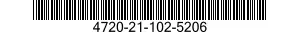 4720-21-102-5206 HOSE ASSEMBLY,NONMETALLIC 4720211025206 211025206