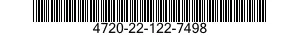 4720-22-122-7498 HOSE ASSEMBLY,NONMETALLIC 4720221227498 221227498
