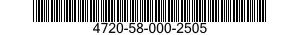 4720-58-000-2505 HOSE,NONMETALLIC 4720580002505 580002505