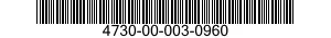 4730-00-003-0960 ADAPTER,STRAIGHT,TUBE TO BOSS 4730000030960 000030960