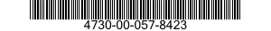 4730-00-057-8423 ADAPTER,STRAIGHT,FLANGE TO HOSE 4730000578423 000578423